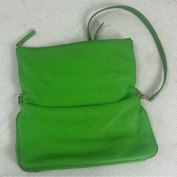 Kate Spade Cobble Hill Marsala FoldOver Convertible Crossbody Bag Green Leather - Picture 5 of 15